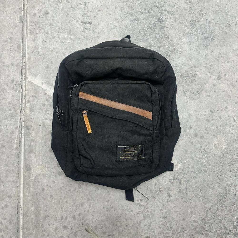 Vintage Eddie Bauer Black Canvas Backpack